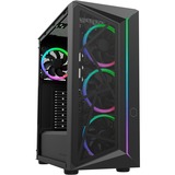 Cooler Master  boîtier midi tower Noir | 2x USB-A | RGB | Verre Trempé