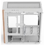 Aerocool D501A-G-WT-v2 boîtier midi tower Blanc/bois | 2x USB-A | 1x USB-C | RGB