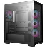 DeepCool  boîtier midi tower Noir | 2x USB-A | 1x USB-C | RGB | Window