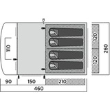 Easy Camp 120496 Skarvan 4, Tente Gris