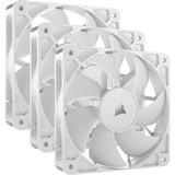 Corsair RS120 PWM, Ventilateur de boîtier Blanc, 3 pièces, connecteur de ventilateur PWM à 4 broches