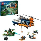 LEGO City - L’hélicoptère de l’explorateur de la jungle au camp de base, Jouets de construction 60437