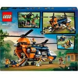 LEGO City - L’hélicoptère de l’explorateur de la jungle au camp de base, Jouets de construction 60437