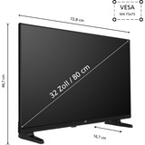 JVC  32" TV LED Noir