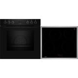 Neff EX4IB, Jeu de cuisinière Noir/en acier inoxydable