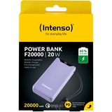 Intenso F20000 Purple, 7332053, Batterie portable Violâtre