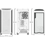 be quiet! SHADOW BASE 800 DX boîtier midi tower Blanc | 2x USB-A | 1x USB-C | RGB | Window