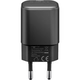 goobay Chargeur rapide USB-C PD GaN Nano (65 W) Noir, 1x USB-C, Power Delivery 3.0