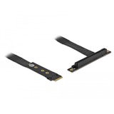 DeLOCK M.2 Key M>PCIe x16 NVMe, Adaptateur Noir, 0,2 mètres