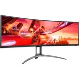 AOC AGON AG493QCX 49" Moniteur UltraWide gaming incurvé  Noir/gris, 2x HDMI, 2x DisplayPort, 3x USB-A 3.2 (5 Gbit/s), 1x USB-C 3.2 (5 Gbit/s), 144 Hz