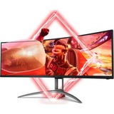 AOC AGON AG493QCX 49" Moniteur UltraWide gaming incurvé  Noir/gris, 2x HDMI, 2x DisplayPort, 3x USB-A 3.2 (5 Gbit/s), 1x USB-C 3.2 (5 Gbit/s), 144 Hz