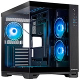 Chieftec  boîtier midi tower Noir | 2x USB-A | 1x USB-C | RGB | Window