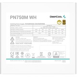 DeepCool PN750M, 750 Watt alimentation  Blanc, 3x PCIe, 1x 12VHPWR, gestion des câbles