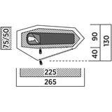 Easy Camp 120467 Sarek 1, Tente Vert foncé/Orange