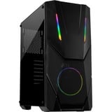 Inter-Tech IT-3303 HORNET Tower Noir boîtier midi tower Noir | 3x USB-A | RGB | Window