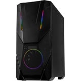 Inter-Tech IT-3303 HORNET Tower Noir boîtier midi tower Noir | 3x USB-A | RGB | Window