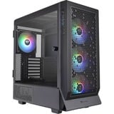 Thermaltake Ceres 500 TG ARGB boîtier midi tower Noir | 2x USB-A | 1x USB-C | Verre Trempé