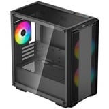 DeepCool CC360 ARGo boîtier mini tower Noir | 2x USB-A | RGB | Verre Trempé