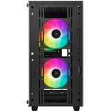 DeepCool CC360 ARGo boîtier mini tower Noir | 2x USB-A | RGB | Verre Trempé