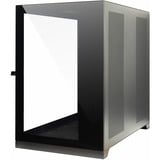 Inter-Tech  boîtier bench/show Noir | 2x USB-A | Window