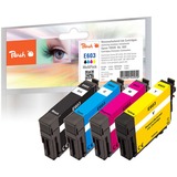 Peach PI200-868 cartouche d'encre 4 pièce(s) Compatible Rendement standard Noir, Cyan, Magenta, Jaune Rendement standard, 4,8 ml, 3,8 ml, 4 pièce(s), Multi pack