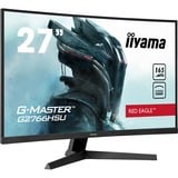 iiyama G-Master Red Eagle G2766HSU-B1 27" Moniteur gaming incurvé  Noir, 68,6 cm (27"), 1920 x 1080 pixels, Full HD, LED, 1 ms, Noir