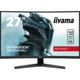 iiyama G-Master Red Eagle G2766HSU-B1 27" Moniteur gaming incurvé  Noir, 68,6 cm (27"), 1920 x 1080 pixels, Full HD, LED, 1 ms, Noir