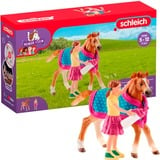 Schleich Horse Club - Poulain avec couverture, Jeu véhicule 