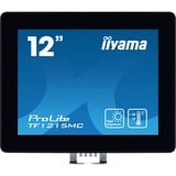 iiyama ProLite TF1215MC-B1 12.1" Moniteur tactile  Noir, 30,7 cm (12.1"), 1024 x 768 pixels, LCD, 25 ms, Noir