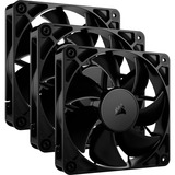 Corsair RS120 PWM, Ventilateur de boîtier Noir, 3 pièces, connecteur de ventilateur PWM à 4 broches