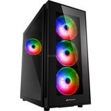 Sharkoon TG5 PRO RGB boîtier midi tower Noir | 4x USB-A | RGB | Window