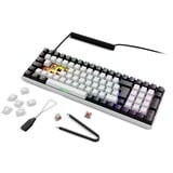 Sharkoon clavier gaming Blanc, Layout DE, Gateron Red