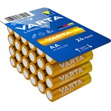 VARTA Longlife AA LR6 Batterie à usage unique Alcaline Batterie à usage unique, AA, Alcaline, 1,5 V, 24 pièce(s), Bleu, Jaune