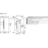 Bosch KAD93ABEP, Side-by-side Noir