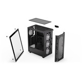 ENDORFY  boîtier midi tower Noir | 2x USB-A | RGB | Window