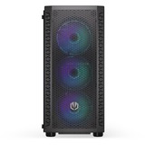 ENDORFY  boîtier midi tower Noir | 2x USB-A | RGB | Window