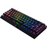 Razer BlackWidow V3 Mini HyperSpeed Switch jaune, clavier gaming Noir, Layout DE, Razer Yellow, 65%, USB + RF Wireless + Bluetooth, Clavier mécanique, QWERTY, LED RGB, Noir