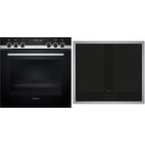 Siemens HE578ABS1, Jeu de cuisinière Noir/en acier inoxydable