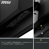 MSI  26.5" Moniteur gaming  Noir