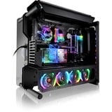 RAIJINTEK ENYO boîtier bench/show Noir | 4x USB-A | Verre Trempé