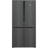 Siemens iQ500 KF96NAXEA frigo américain Autoportante 605 L E Noir, Acier inoxydable, French Door Acier inoxydable (foncé), Autoportante, Porte française, Noir, Acier inoxydable, CCC, 605 L, SN-T