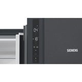 Siemens iQ500 KF96NAXEA frigo américain Autoportante 605 L E Noir, Acier inoxydable, French Door Acier inoxydable (foncé), Autoportante, Porte française, Noir, Acier inoxydable, CCC, 605 L, SN-T