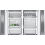 Siemens iQ500 KF96NAXEA frigo américain Autoportante 605 L E Noir, Acier inoxydable, French Door Acier inoxydable (foncé), Autoportante, Porte française, Noir, Acier inoxydable, CCC, 605 L, SN-T