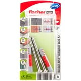 fischer DuoSeal 8x48 S PH TX A2, Cheville Gris clair/Rouge