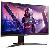 AOC C24G2AE/BK 24" Moniteur gaming incurvé  Noir/Rouge, 2x HDMI, 2x DisplayPort, VGA, 165 Hz