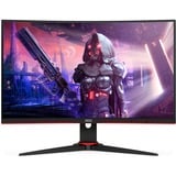 AOC C24G2AE/BK 24" Moniteur gaming incurvé  Noir/Rouge, 2x HDMI, 2x DisplayPort, VGA, 165 Hz