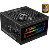 Enermax REVOLUTION D.F.X, 850 Watt alimentation  Noir, 2x 12VHPWR, 4x PCIe, Gestion des câbles