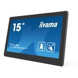 iiyama ProLite TW1523AS-B1P 15.6" Moniteur tactile  Noir, 39,6 cm (15.6"), 1920 x 1080 pixels, Full HD, LED, 30 ms, Noir