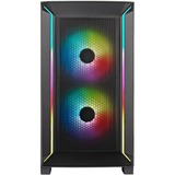 SilverStone  boîtier midi tower Noir | 2x USB-A | RGB | Verre Trempé