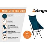 Vango CHQMICRO M27TDP, Siège Bleu foncé